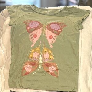 Girl’s Carters Green short sleeve shirt